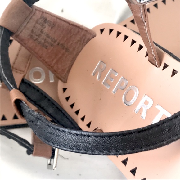 Report Footwear DIDO Threaded Multi-Color Striped Black/TanThong Boho Sandals W7 - Picture 8 of 12